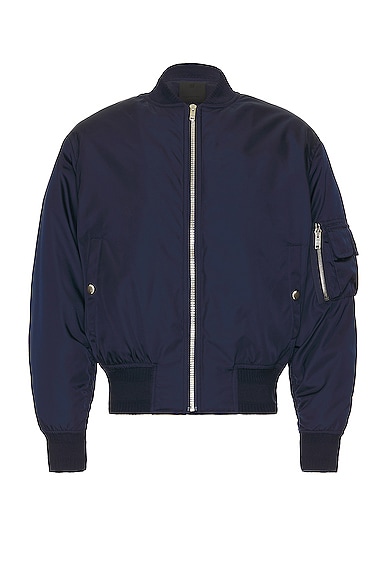 Givenchy 4g Zip Bomber in Deep Blue