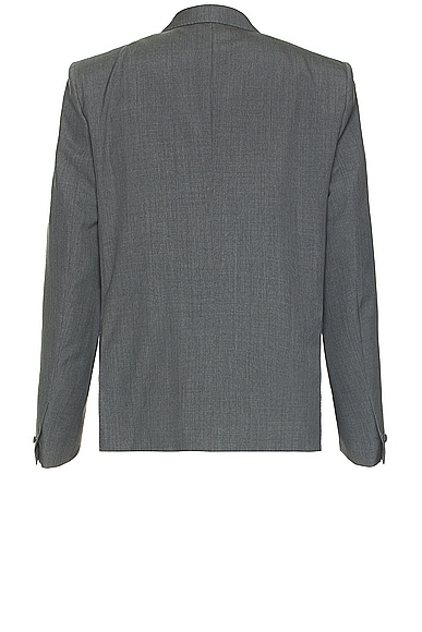 Shop Givenchy Schoolboy Jacket In Medium Grey
