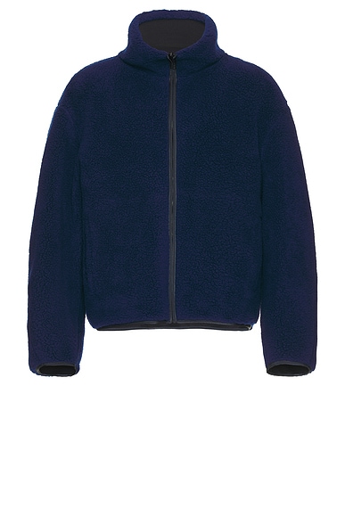 Givenchy Couture Fleece Blouson Puffer in Bright Blue