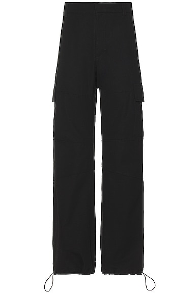 Givenchy Arched Cargo Trousers In Black