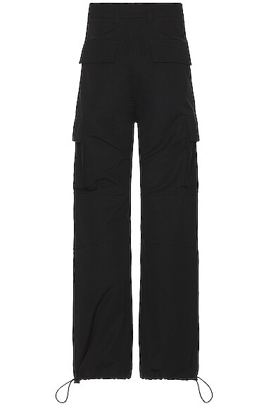 Shop Givenchy Arched Cargo Pants In Black