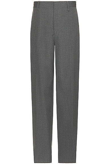 Shop Givenchy Extra Wide Leg Trouser In Medium Grey