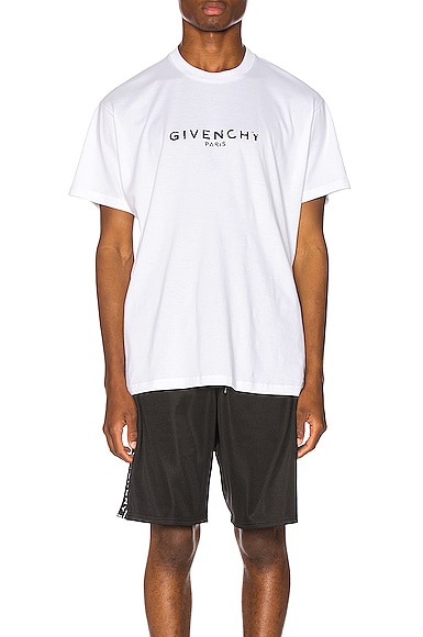 Click to view more detailed imagery on our partner's website Givenchy Cuban Vintage Logo Print Jersey T-Shirt In White