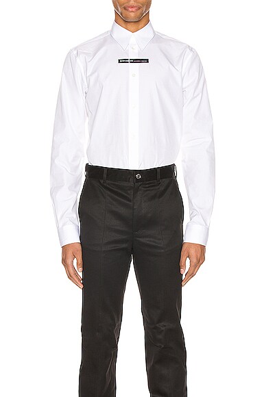 GIVENCHY Branding Chest Tape Shirt,GIVE-MS253
