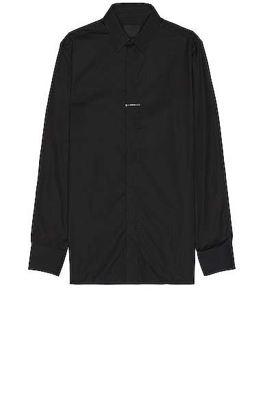 Shop Givenchy Metal Bar Shirt In Black