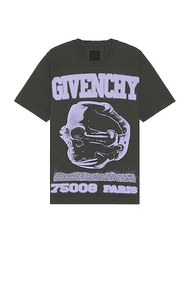 Givenchy Casual Fit Tee in Greyish Green | FWRD