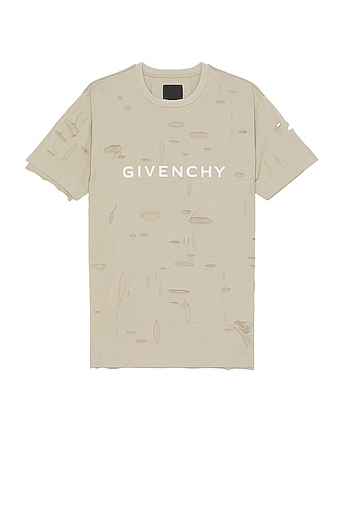 Givenchy Oversized Fit Tee in Taupe