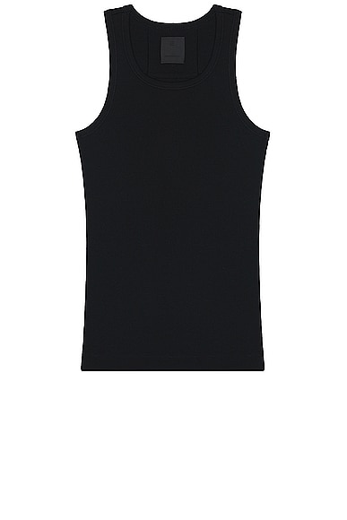 Shop Givenchy Xslim Tank Top In Black
