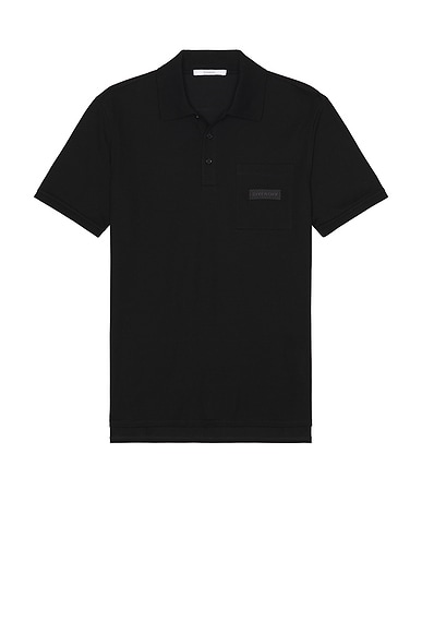 Givenchy Short Sleeve Polo in Black