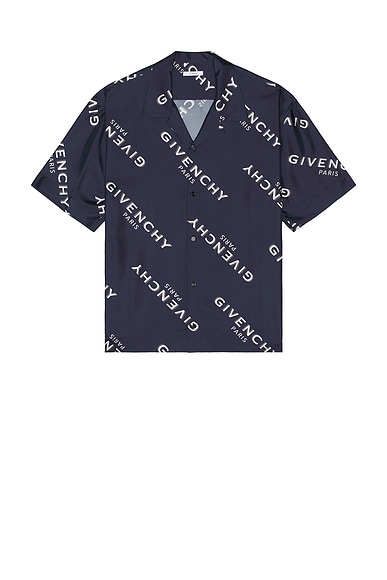 Givenchy Bowling Shirt in Navy