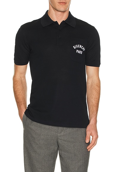 Givenchy Front Pocket Polo in Dark Navy