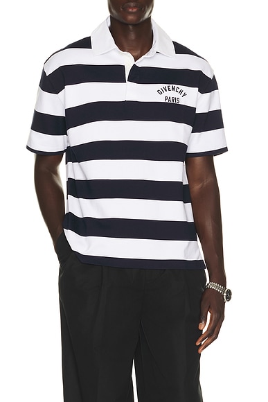 Rugby Stripe Short Sleeve Polo