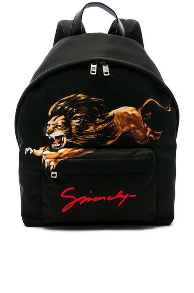 Lion Print Backpack
