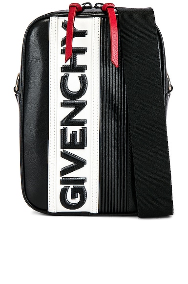 Click to view more detailed imagery on our partner's website Givenchy Mc3 Cross Body Bag In Black & White