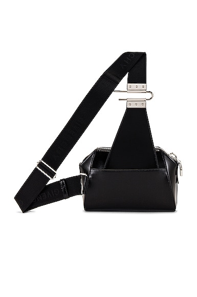 Shop Givenchy Antigona Crossbody Bag In Black