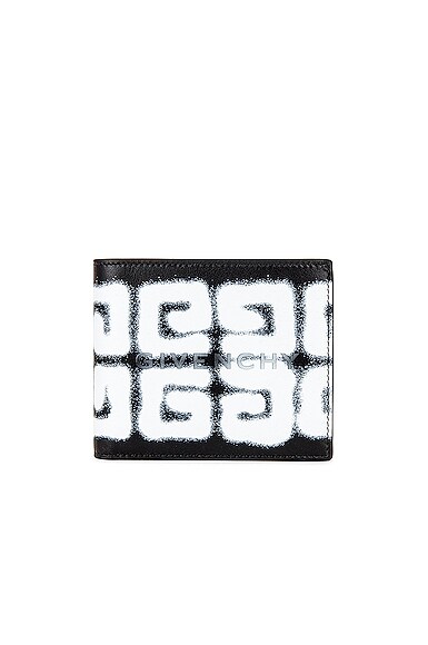 Givenchy Logo Print Billfold Wallet in Black