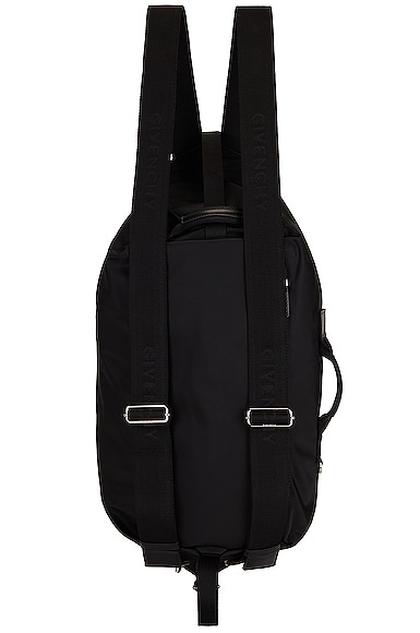 Shop Givenchy G-zip Duffle Backpack Medium In Black
