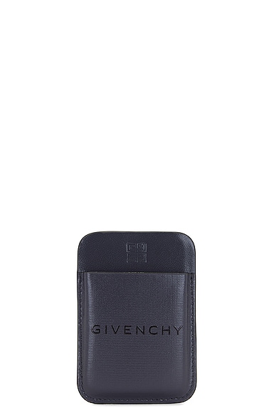 Givenchy Magnetic Card Holder In Titanium