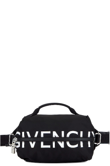 Shop Givenchy G-zip Bumbag In Black & White