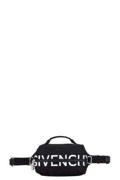 Shop Givenchy G-zip Bumbag In Black & White
