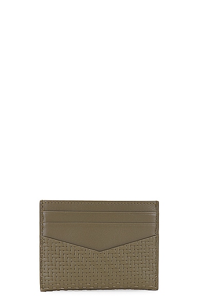 Shop Givenchy Card Holder 2x3 Cc In Khaki