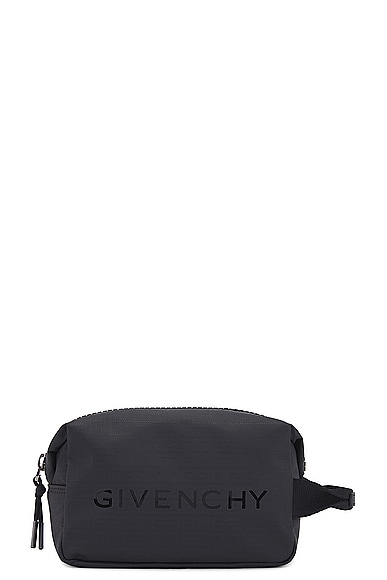 Givenchy G-Zip Toilet Pouch in Black
