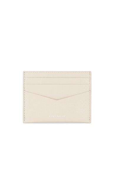 Givenchy Card Holder 2x3 CC in Beige & Grey