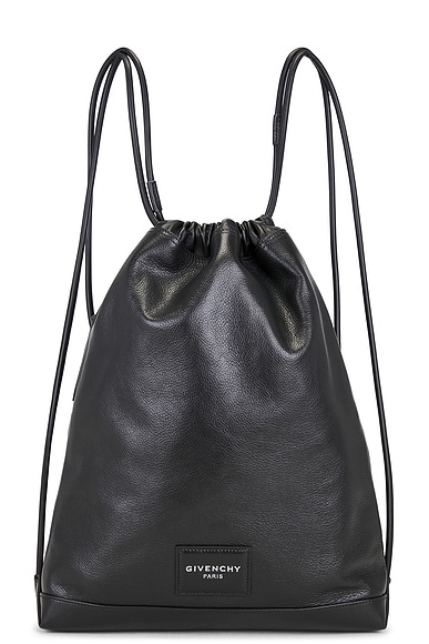 Givenchy Antigona Stamped Drawstring Backpack in Black