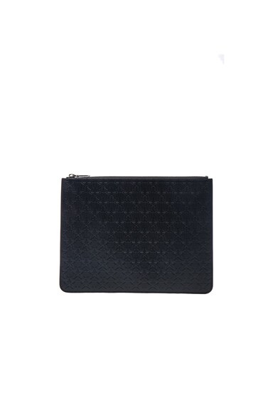 Embossed Large Zip Pouch