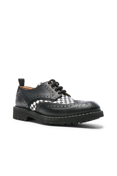 Checkerboard Leather Dress Shoes