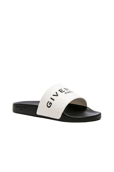 givenchy slides black and white