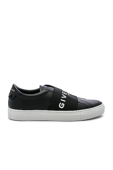 Givenchy Urban Street Elastic Sneakers in Black & White