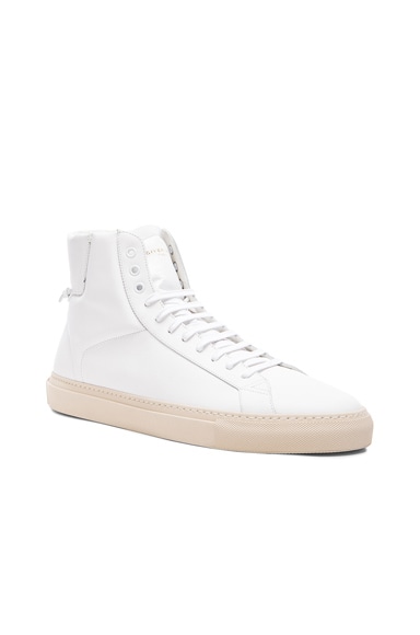 Knots High Top Leather Sneakers