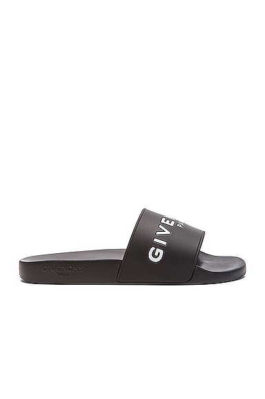 Givenchy Polyurethane Slide Sandals in Black