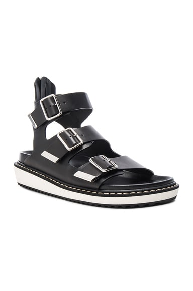 Leather Rance Buckle Sandals