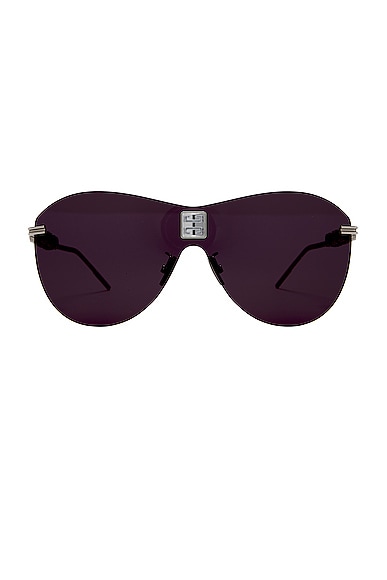 Givenchy Aviator Sunglasses in Palladium & Crystal