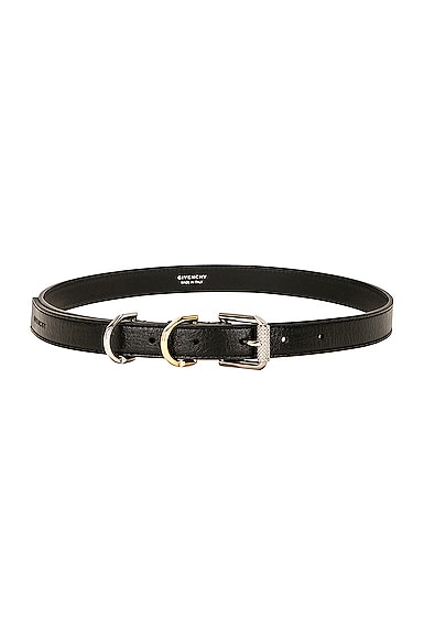 Givenchy Voyou Buckle Belt in Black