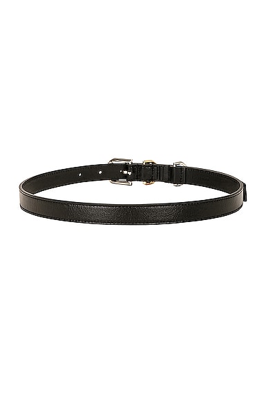 Shop Givenchy Voyou Buckle Belt In Black