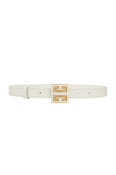 Givenchy 4G Belt in Ivory