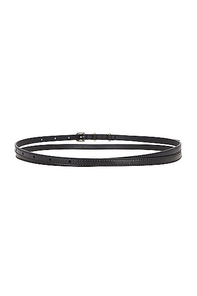 Shop Givenchy Voyou Double Wrap Belt In Black