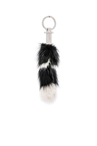 Raccoon Fur Key Ring