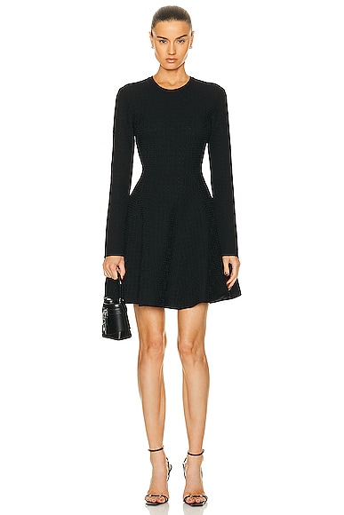 Givenchy Long Sleeve Short Dress in Black