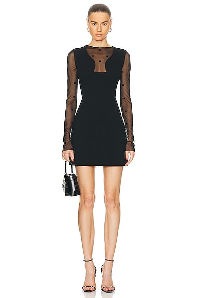 Givenchy 4G Tulle Mini Dress in Black