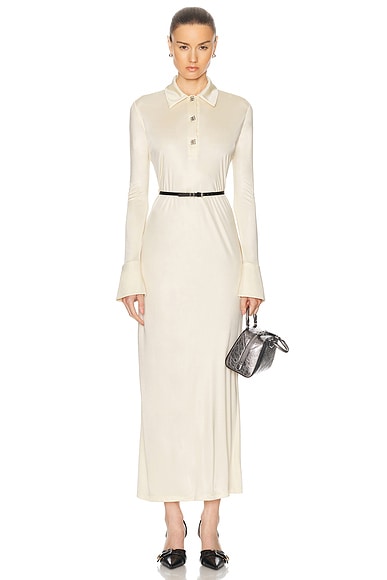 Givenchy Belted Maxi Dress in Ivory