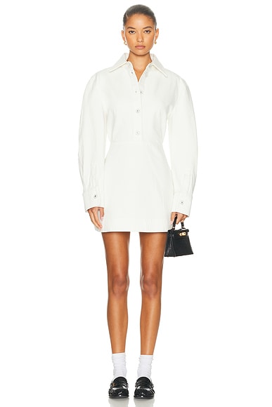 Givenchy Short Denim Dress in Off White