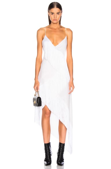 Tiered Fringe Slip Dress