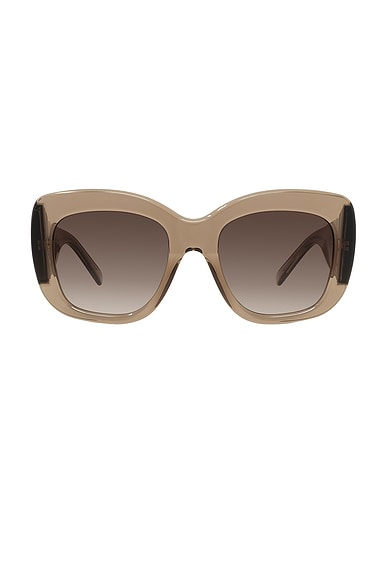 Givenchy Bold Sunglasses in Shiny Light Brown & Gradient Brown