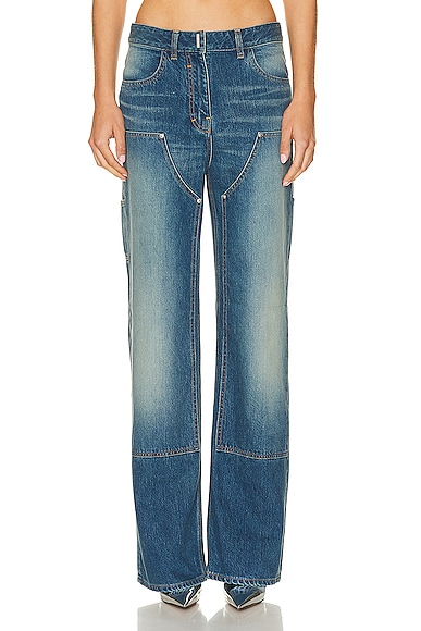 Givenchy Patches Wide Leg in Deep Blue