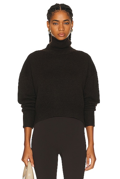 Givenchy High Neck Sweater in Dark Brown