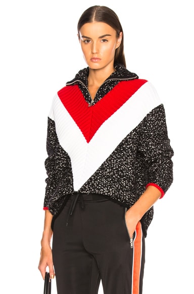 Textured Quarter Zip Sweater